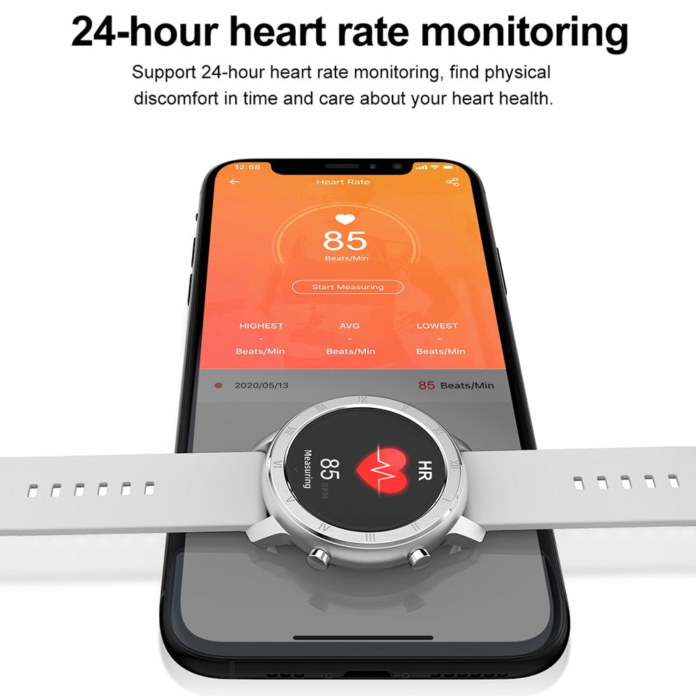 Women Full Touch IP68 Waterproof ECG Smartwatch Bracelet