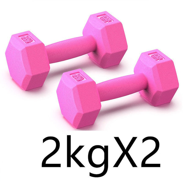 Rubberized Dumbbells Home Gym Strength Training Fitness Weights for Men