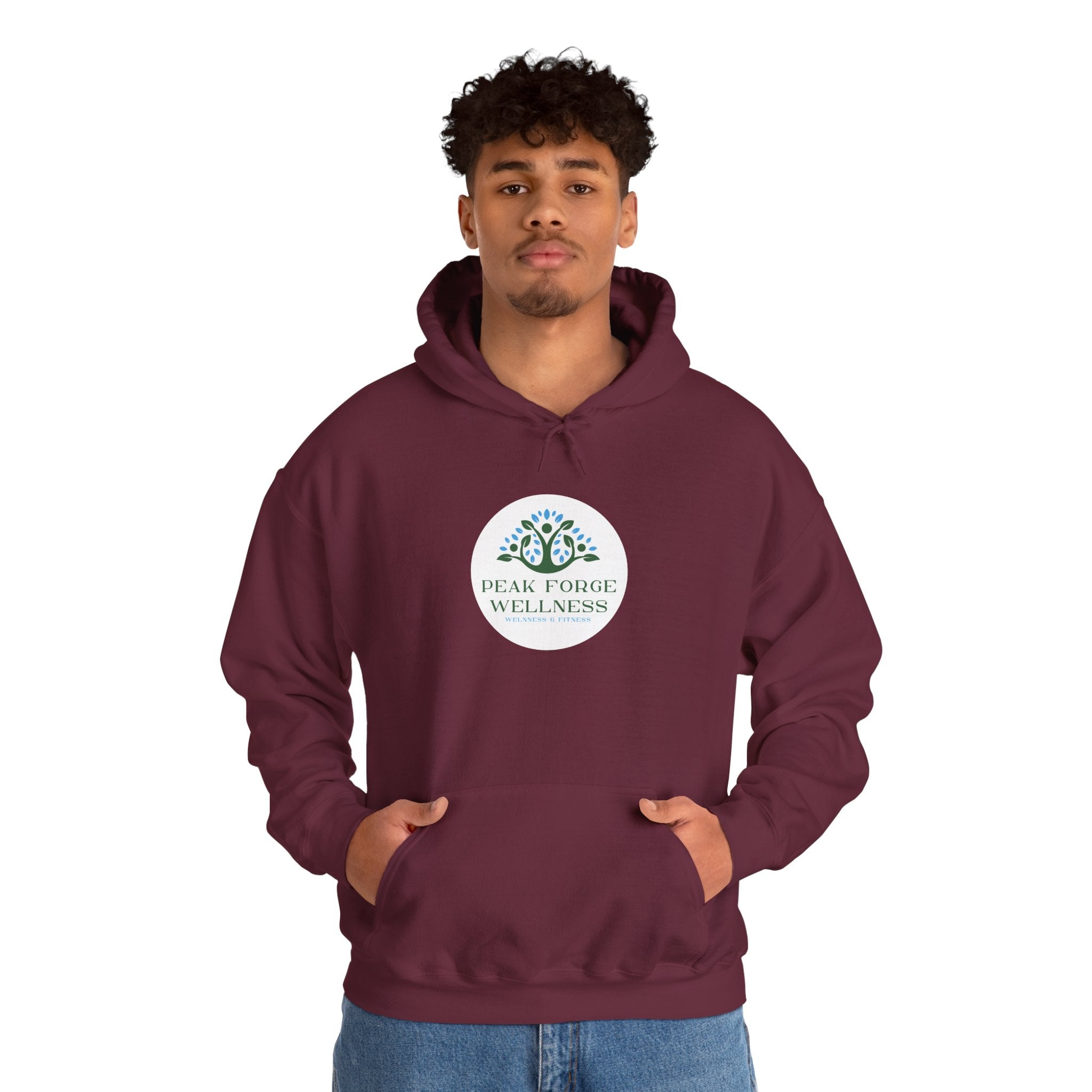 Peak Forge Wellness Logo Hooded Sweatshirt