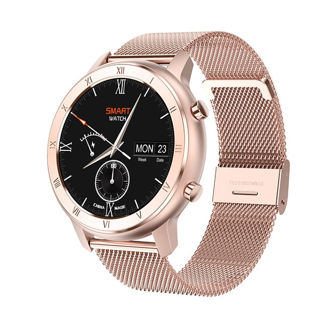 Women Full Touch IP68 Waterproof ECG Smartwatch Bracelet