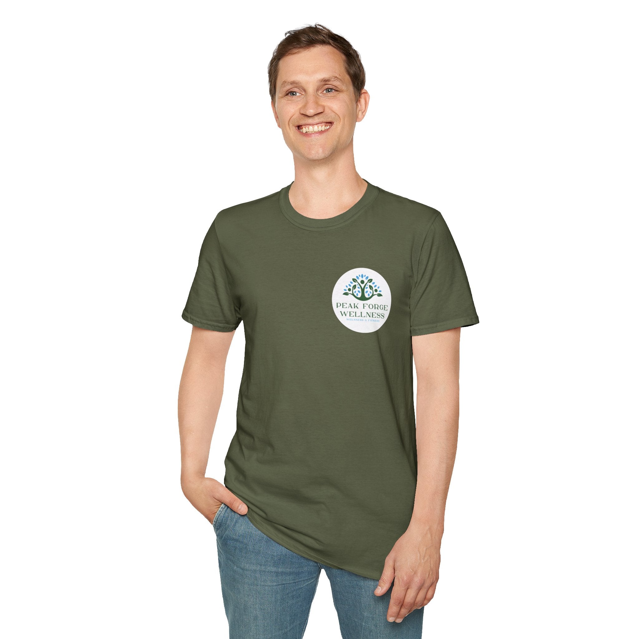 Peak Forge Wellness Logo Tee - Soft-style Unisex T-Shirt