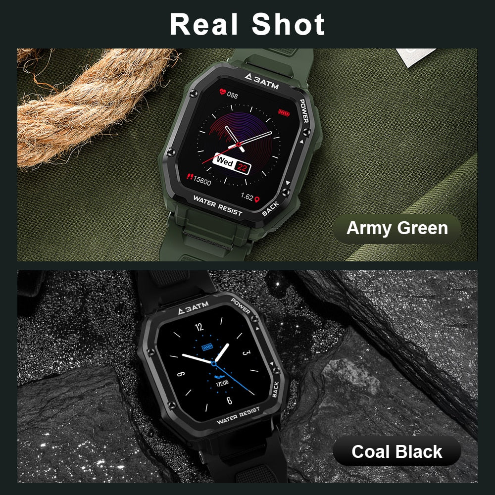 ROCK Rugged Smartwatch Outdoor Waterproof Fitness Tracker Men