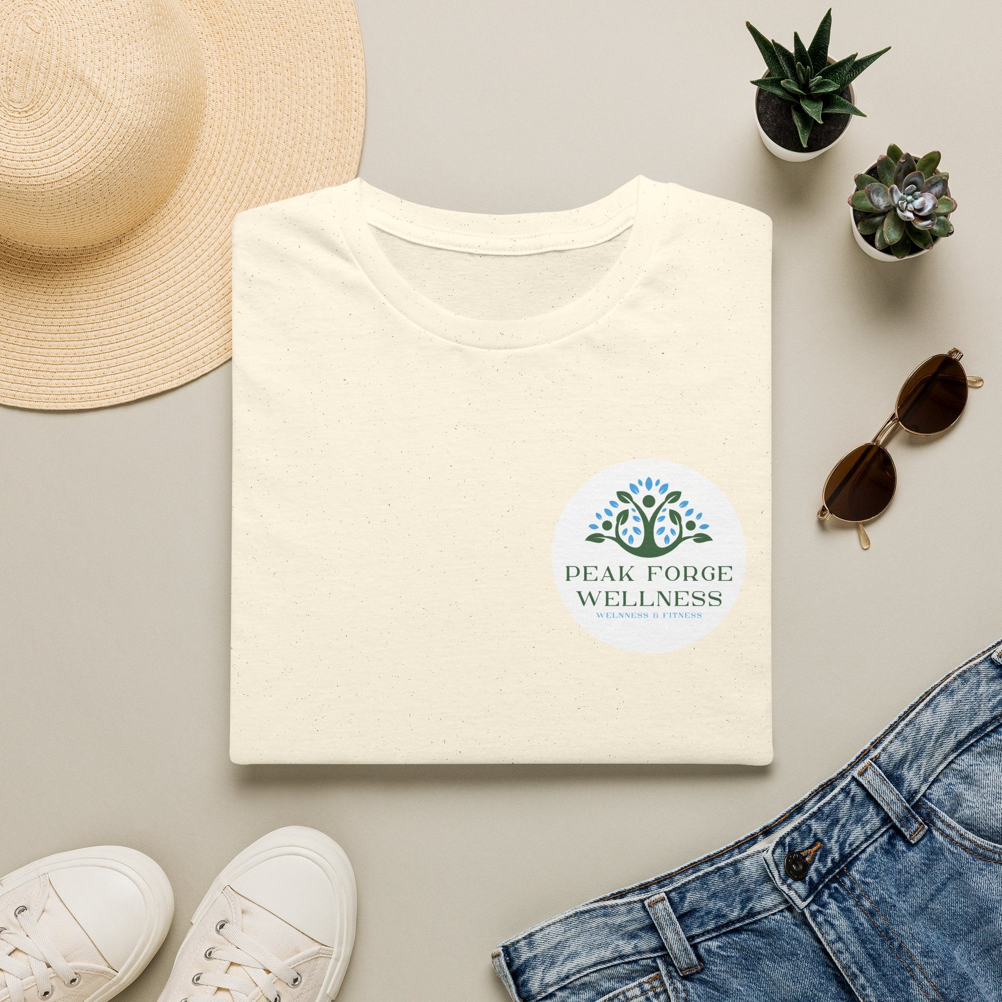 Peak Forge Wellness Logo Tee - Soft-style Unisex T-Shirt