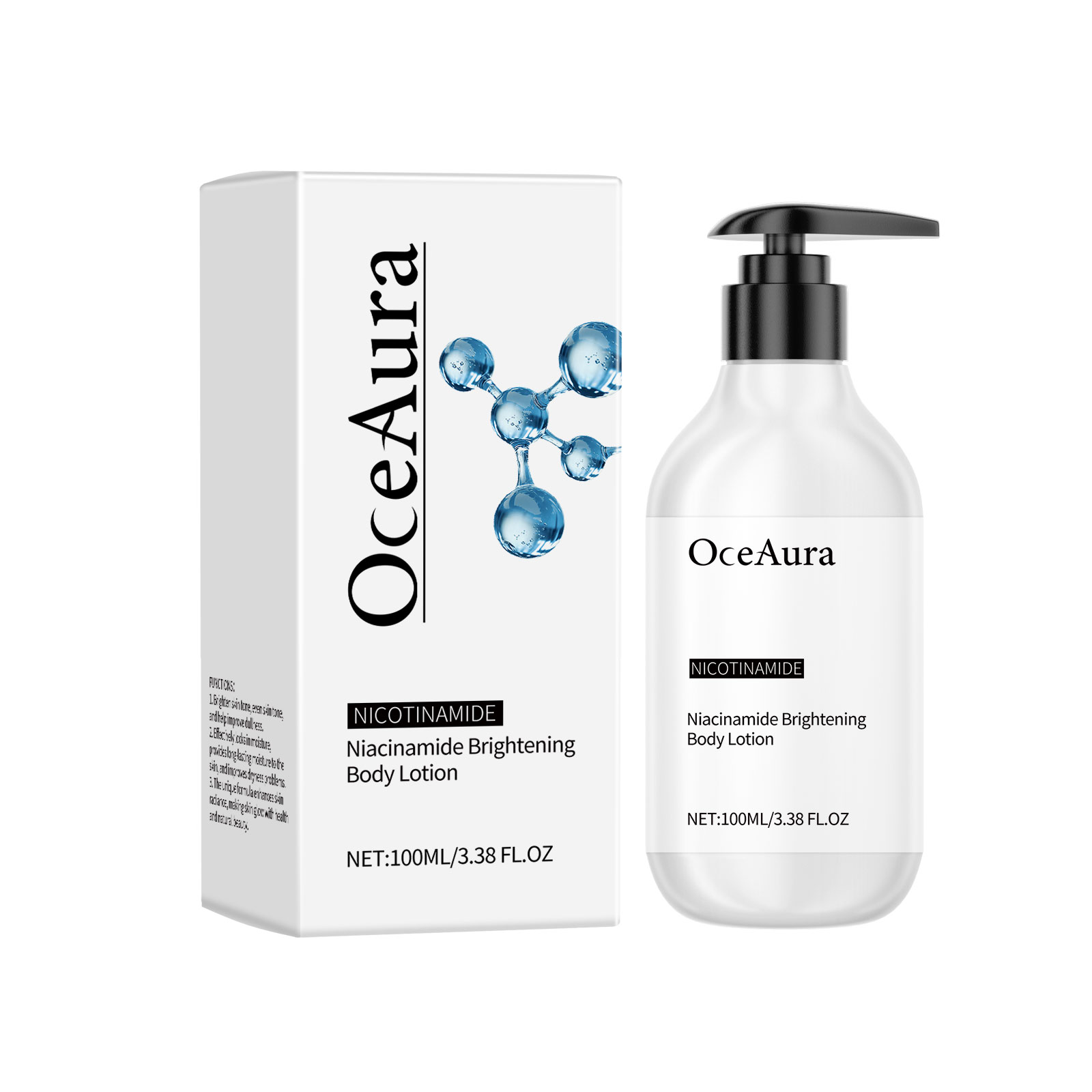 Niacinamide Body Lotion Hydrating Moisturizing Soothing Dry Skin Care Formula