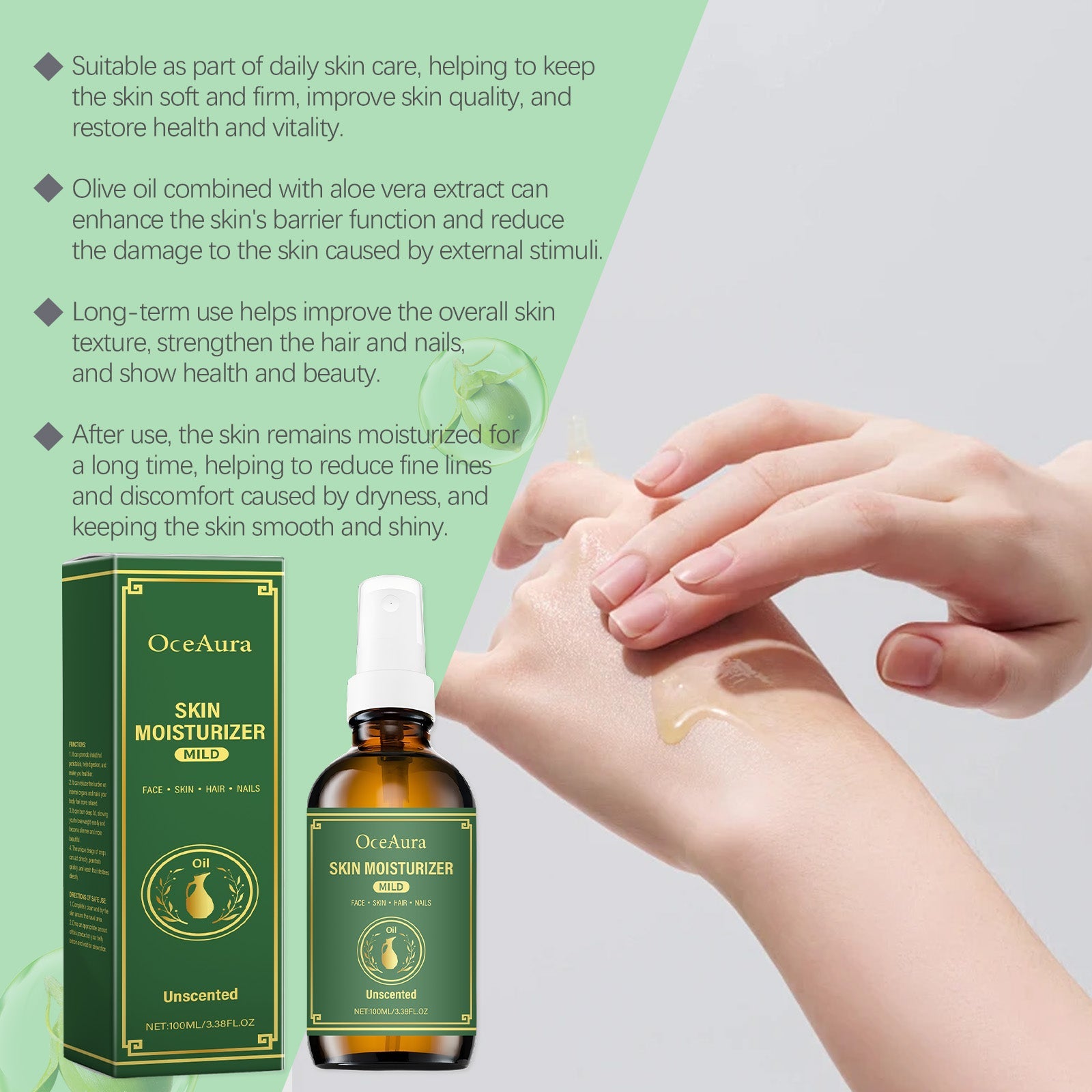 Body Moisturizing Care Oil Nourishing Hydrating Daily Skin Care Formula