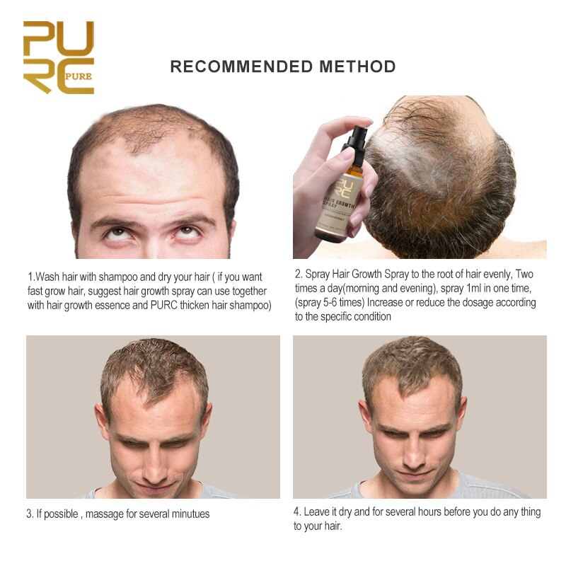 PURC Ginger Hair Care Spray Nourishing Root Scalp Essence 30ml Treatment