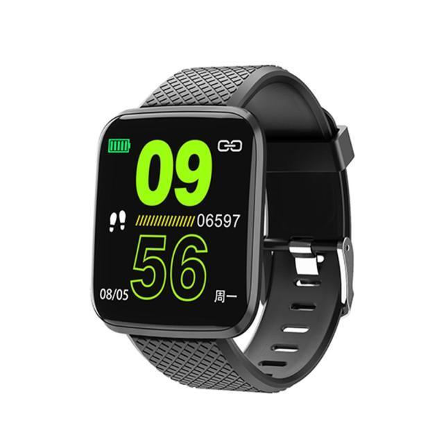 IP67 Waterproof Fitness Smartwatch Heart Rate Blood Pressure Tracker