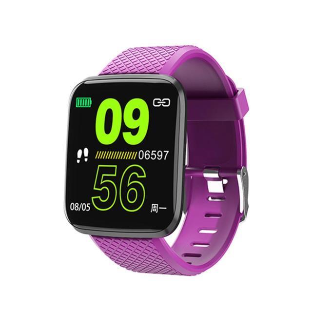 IP67 Waterproof Fitness Smartwatch Heart Rate Blood Pressure Tracker