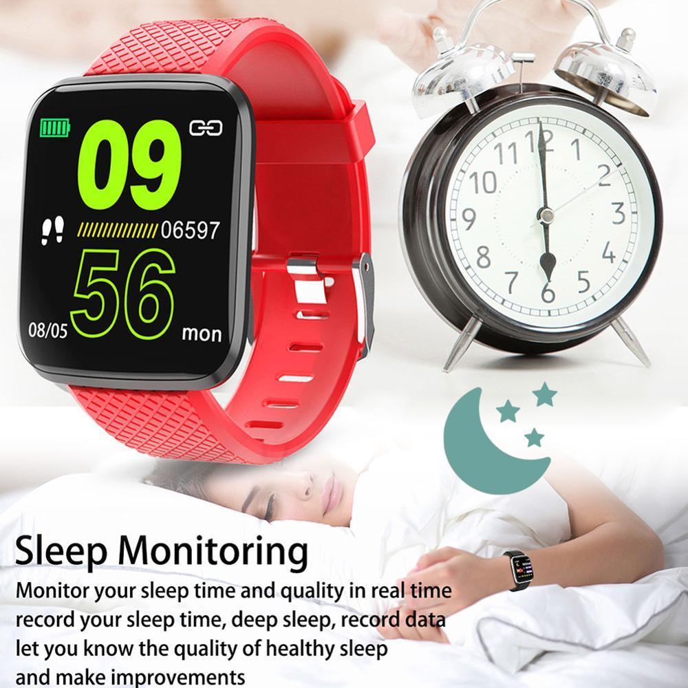 IP67 Waterproof Fitness Smartwatch Heart Rate Blood Pressure Tracker