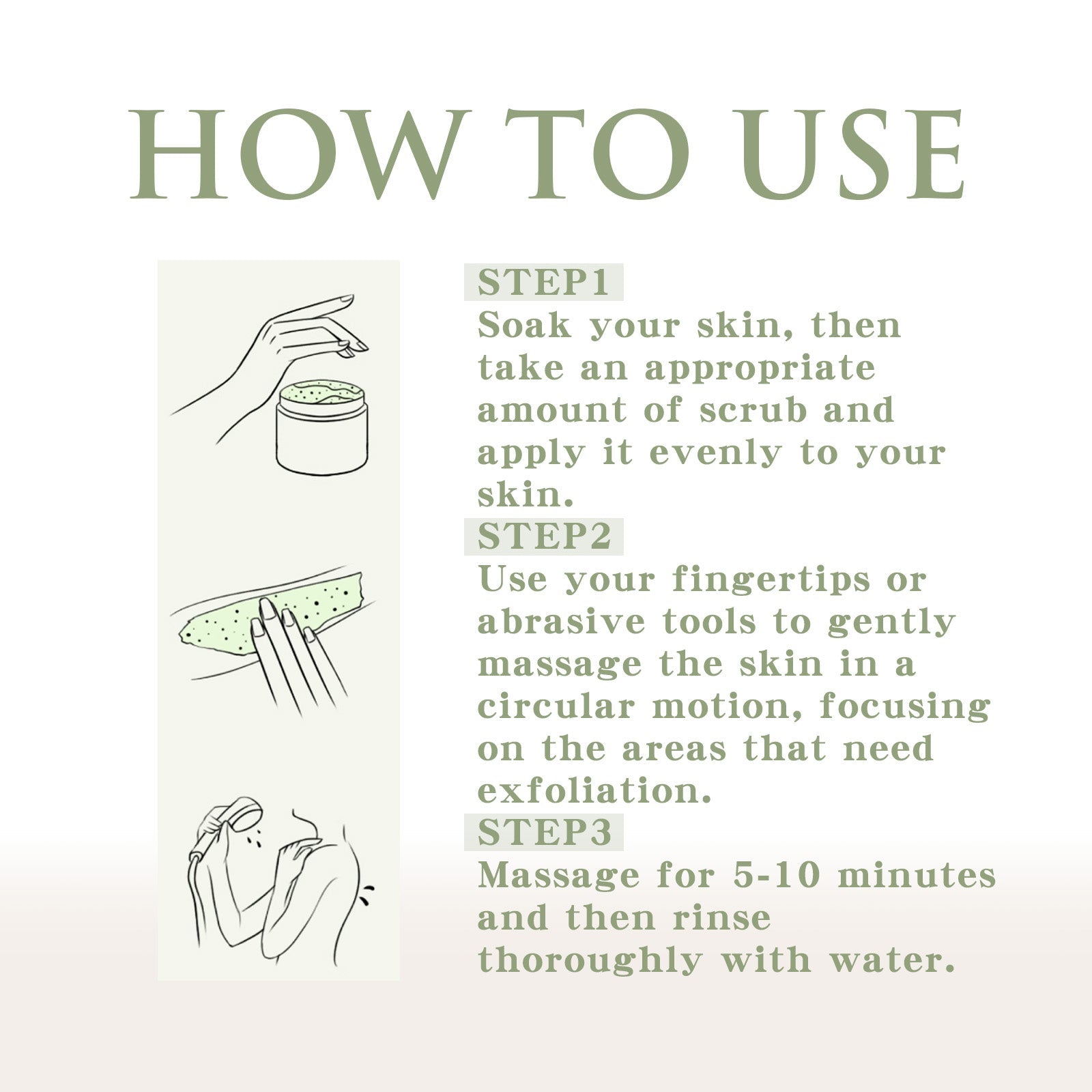 Avocado Ice Cream Body Scrub Exfoliating Dead Skin Softening Care Treatment