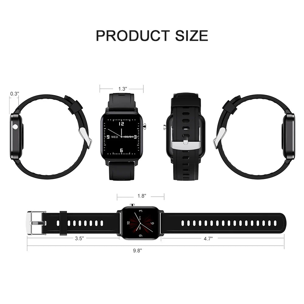 Waterproof Bluetooth Smartwatch Android iOS Men Women Fitness Tracker