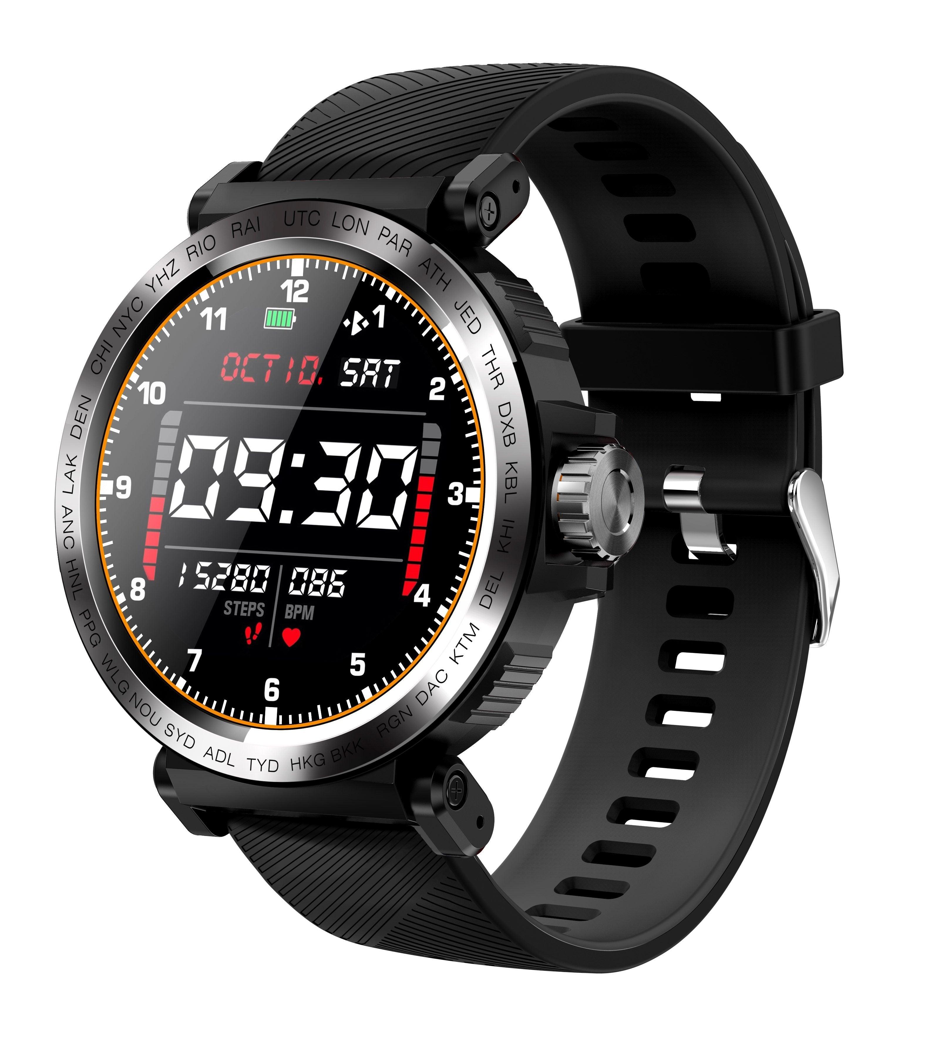 IP68 Waterproof Touchscreen Fitness Smartwatch Android iOS Compatible