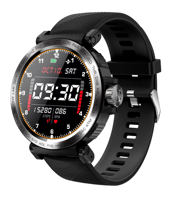 IP68 Waterproof Touchscreen Fitness Smartwatch Android iOS Compatible