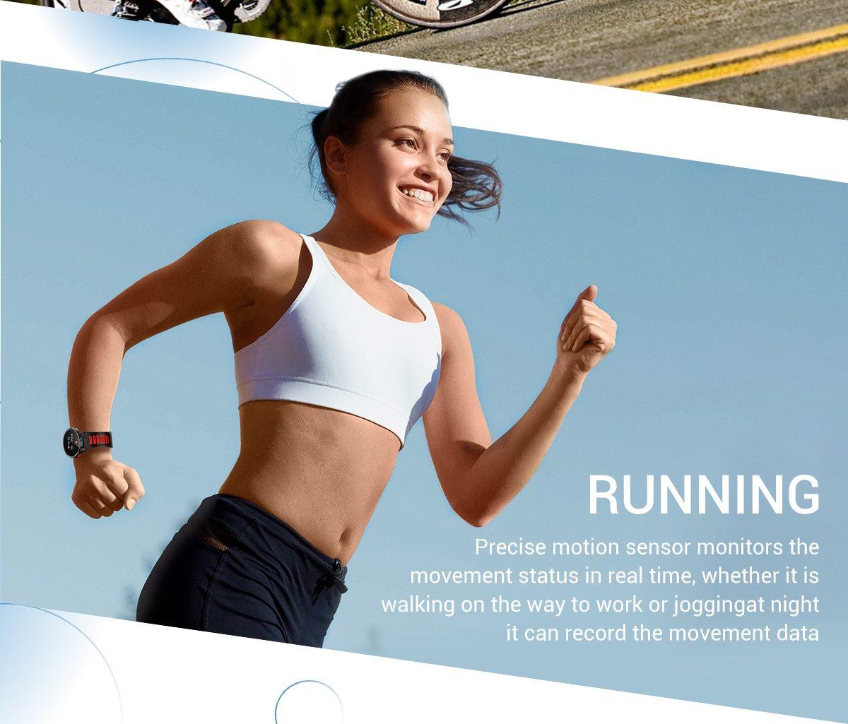 IP68 Waterproof Bluetooth Smartwatch Fitness Heart Rate Tracker