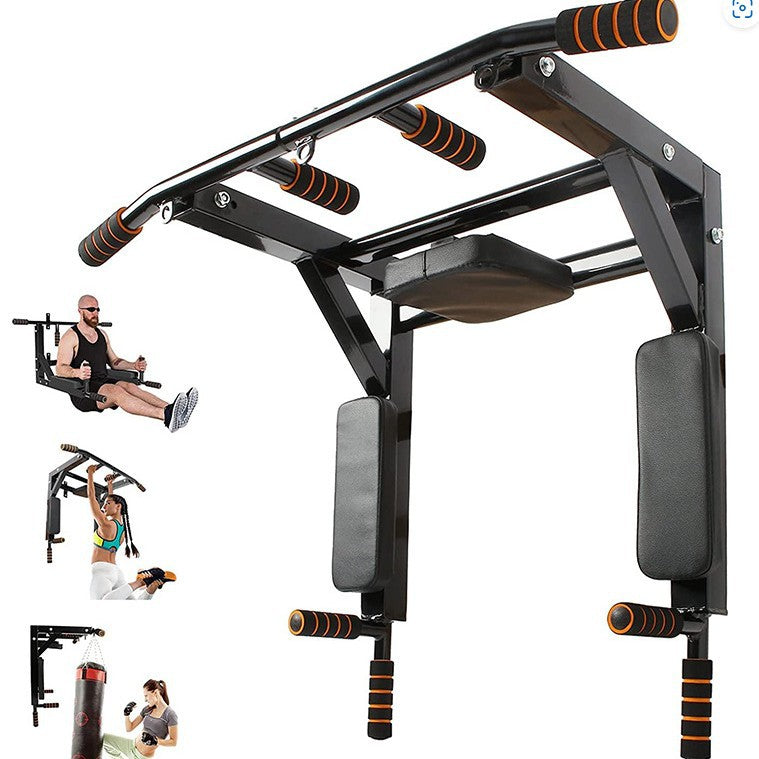 Wall Mounted Pull Up Bar Parallel Bars Sandbag Fitness Rack Equipment