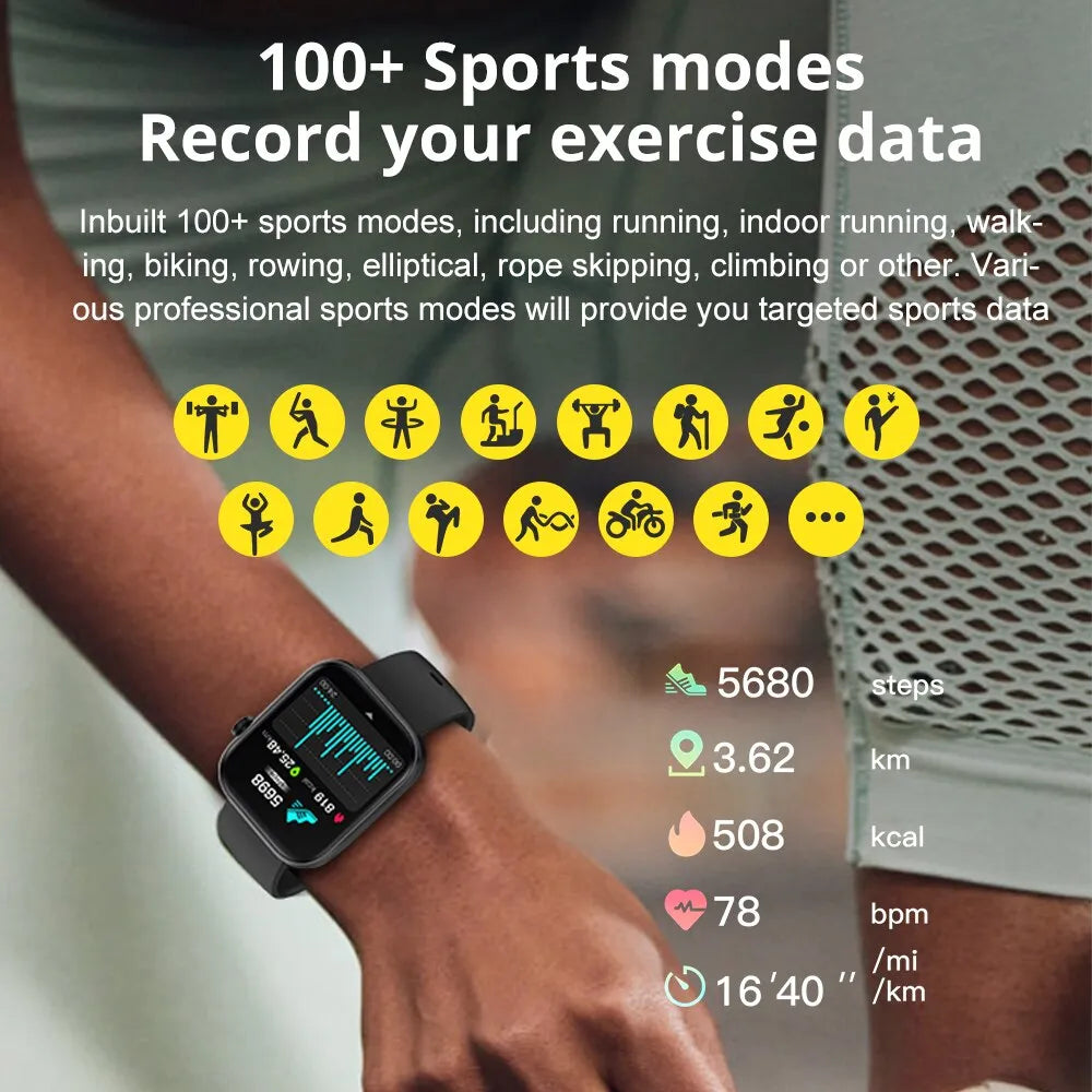 P71 Voice Calling IP68 Waterproof Health Smartwatch Men Women