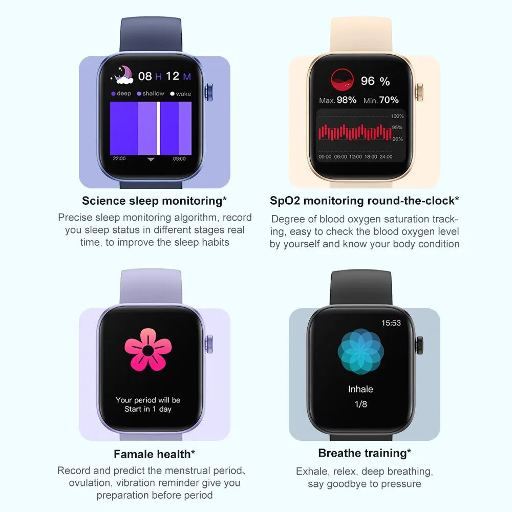 P71 Voice Calling IP68 Waterproof Health Smartwatch Men Women