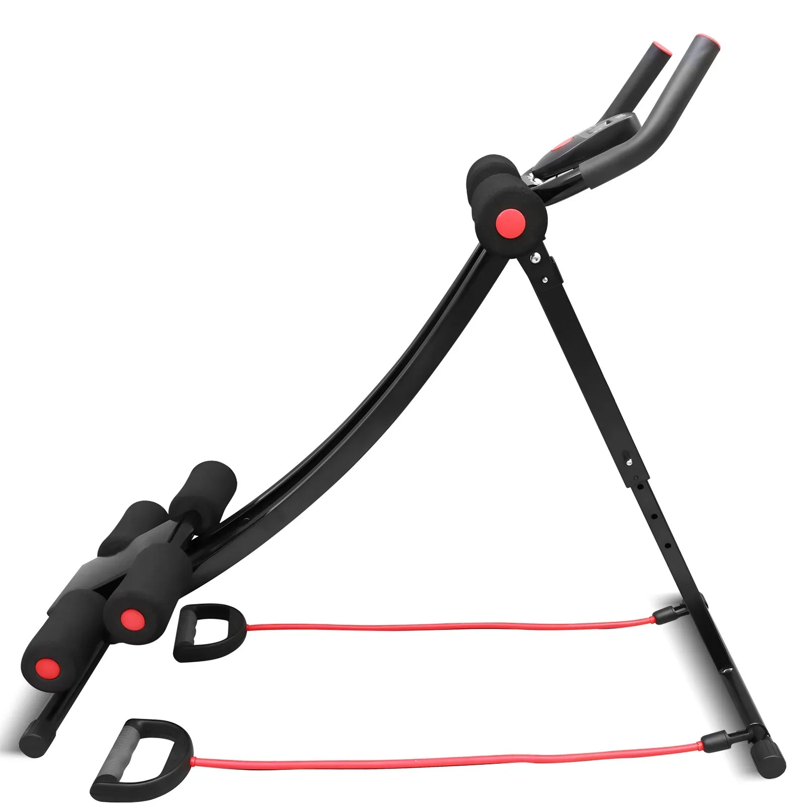 Foldable Ab Machine Core Trainer Home Gym LCD Fitness Equipment
