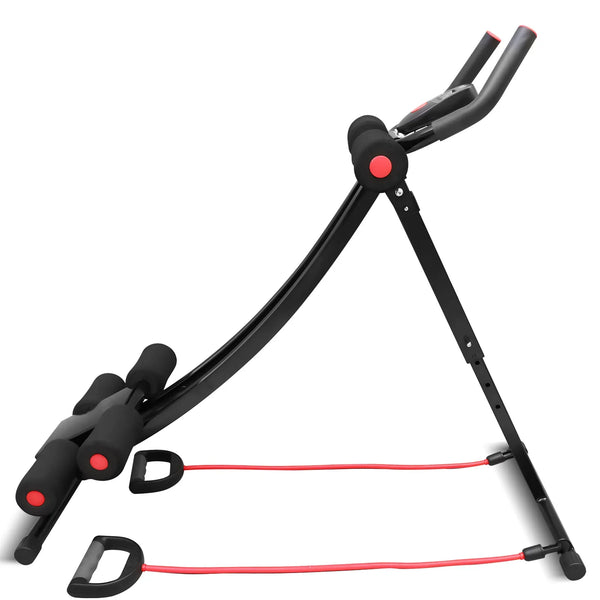 Foldable Ab Machine Core Trainer Home Gym LCD Fitness Equipment
