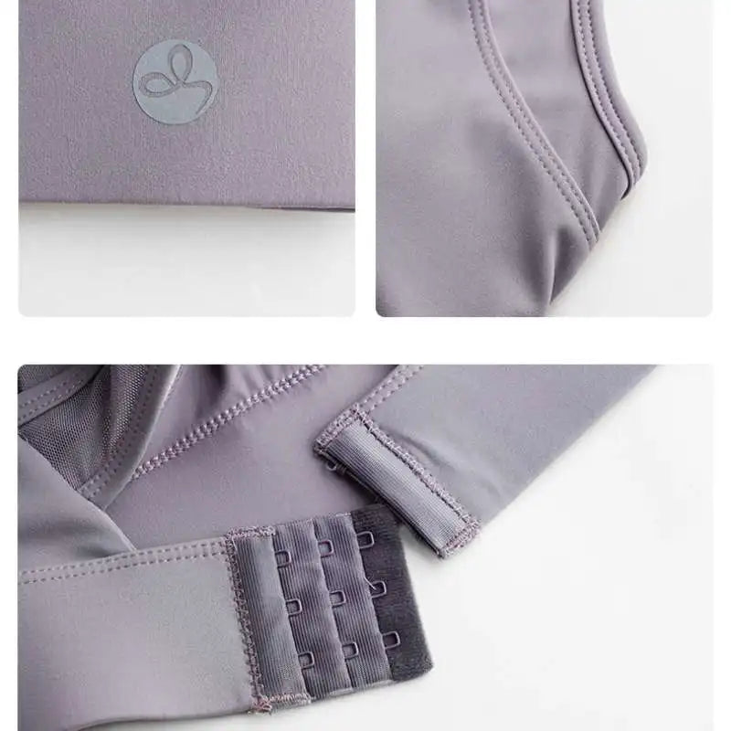 Women High Support Padded Sports Bra Gym Running Top