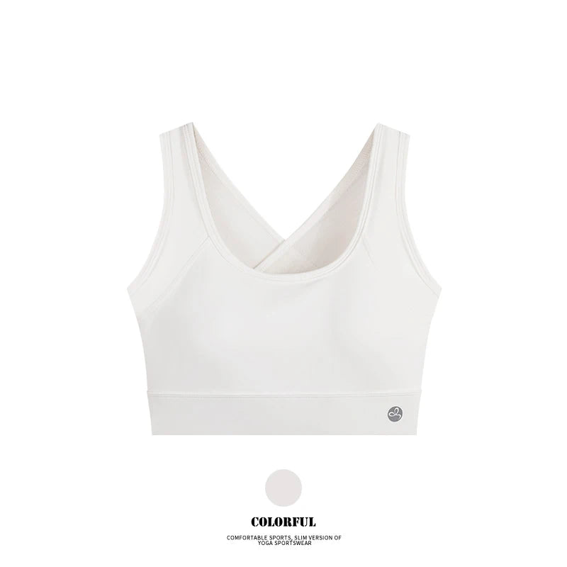 Women High Support Padded Sports Bra Gym Running Top