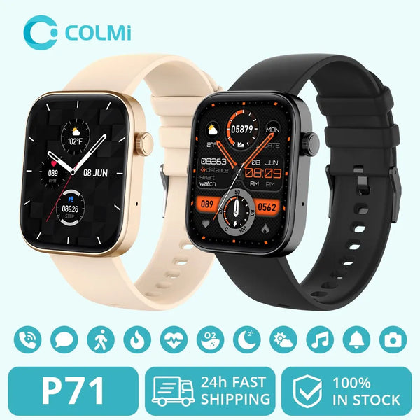 P71 Voice Calling IP68 Waterproof Health Smartwatch Men Women