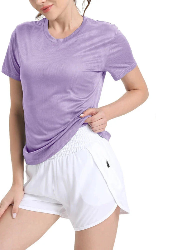 Women's Quick Dry Compression T Shirt for Gym & Run