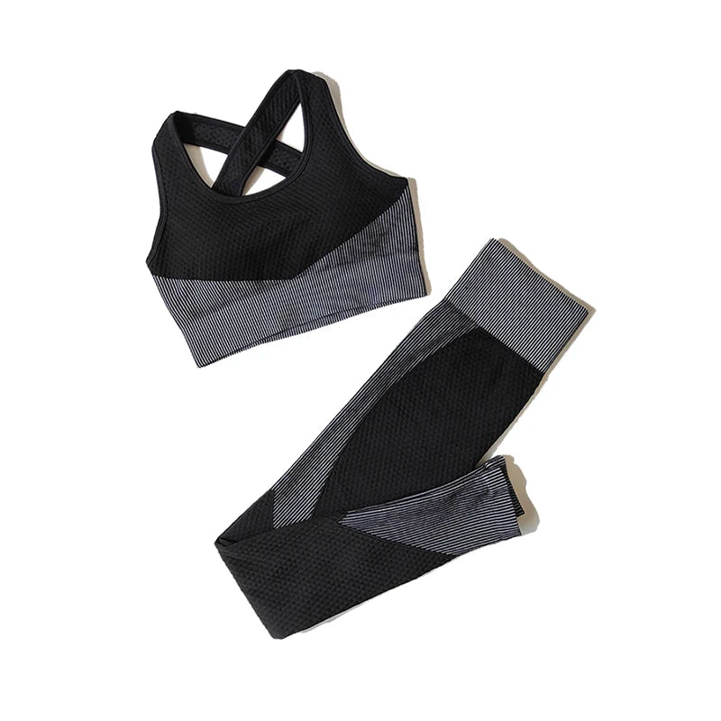 Yoga Leggings & Top Set Workout Clothes Gym Wear