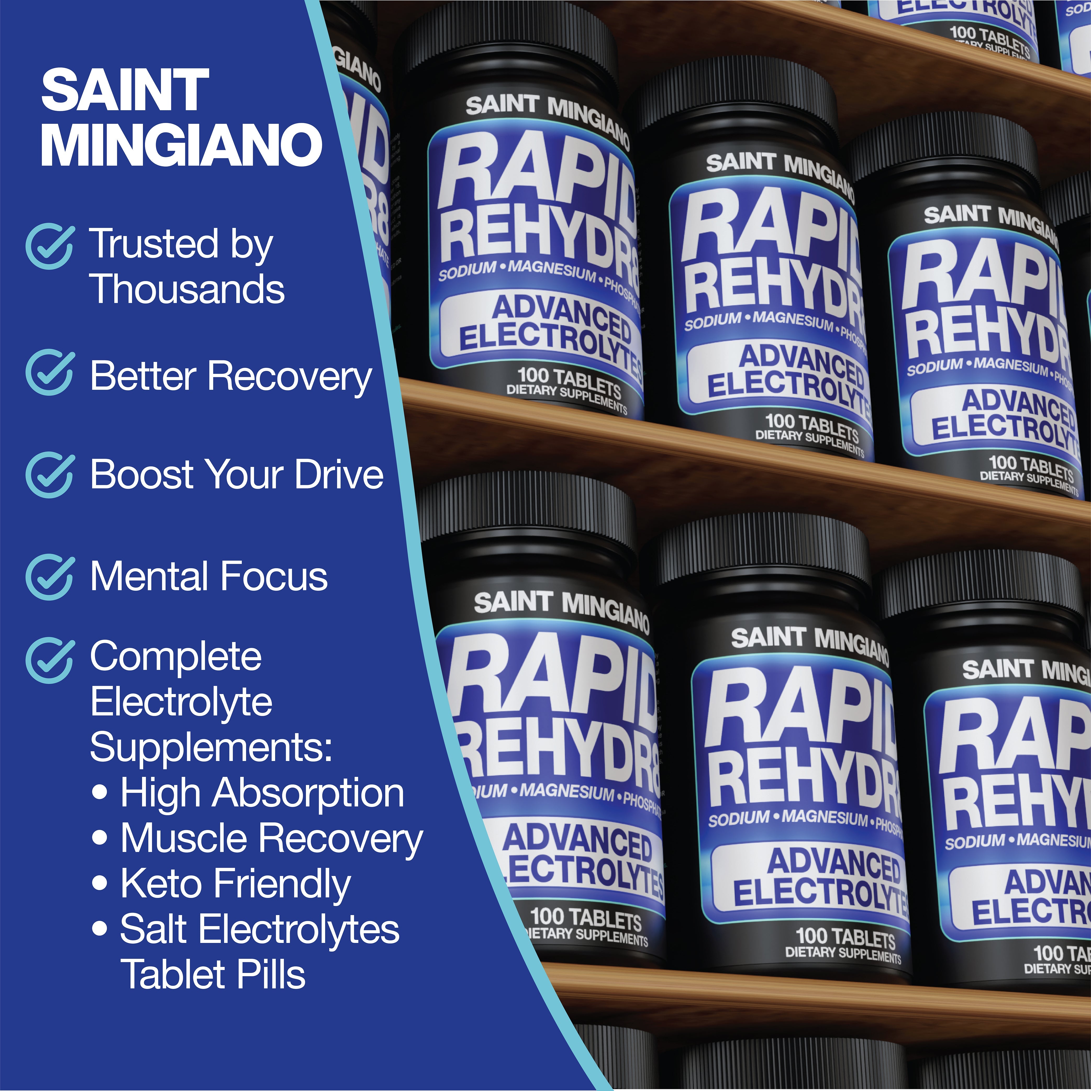 Rapid Rehydr8 Electrolyte Capsules Muscle Recovery Hydration Supplement