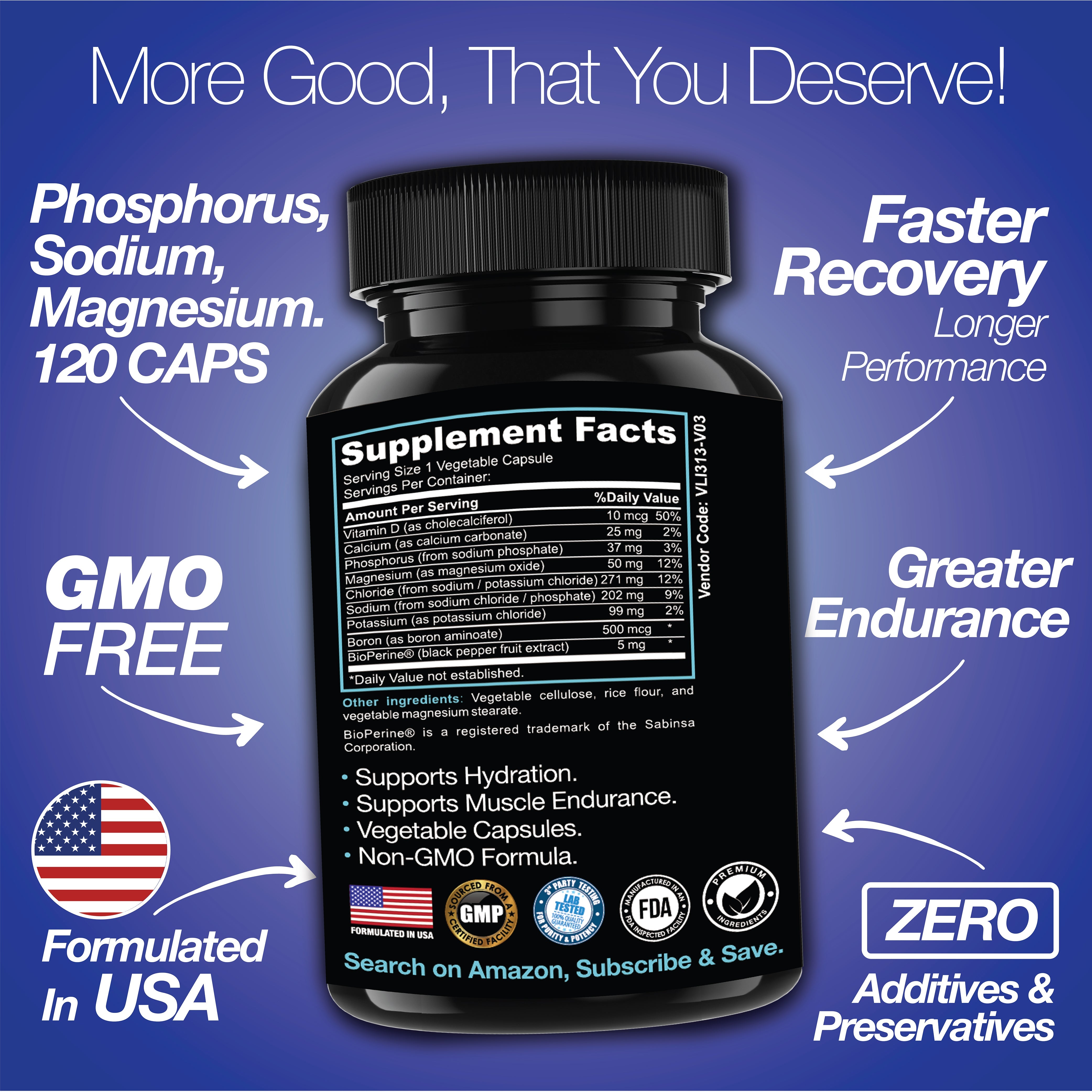 Rapid Rehydr8 Electrolyte Capsules Muscle Recovery Hydration Supplement