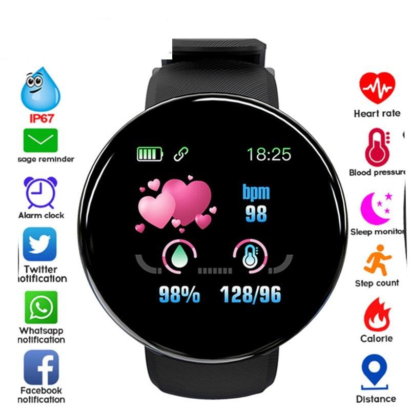 Waterproof Heart Rate Fitness Tracker Touchscreen Smartwatch Activity Watch