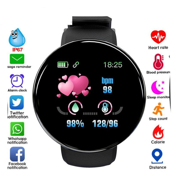 Waterproof Heart Rate Fitness Tracker Touchscreen Smartwatch Activity Watch