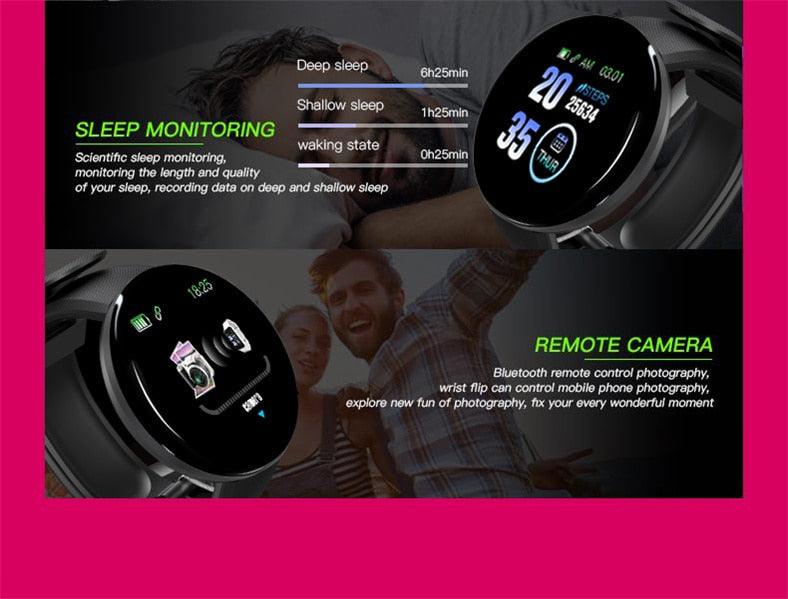 Waterproof Heart Rate Fitness Tracker Touchscreen Smartwatch Activity Watch