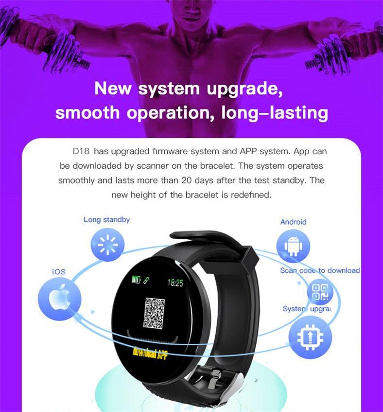 Waterproof Heart Rate Fitness Tracker Touchscreen Smartwatch Activity Watch