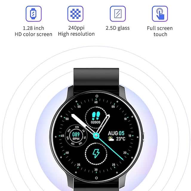 1.28 Inch Smartwatch Fitness Running Sports Watch Bluetooth