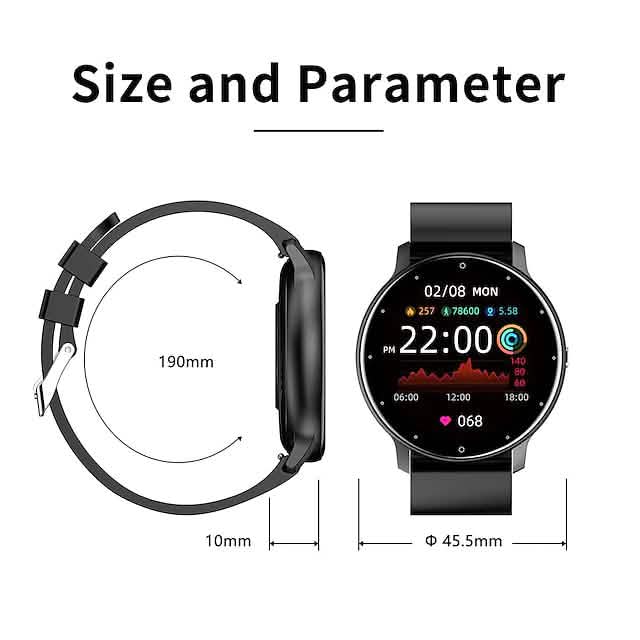 1.28 Inch Smartwatch Fitness Running Sports Watch Bluetooth