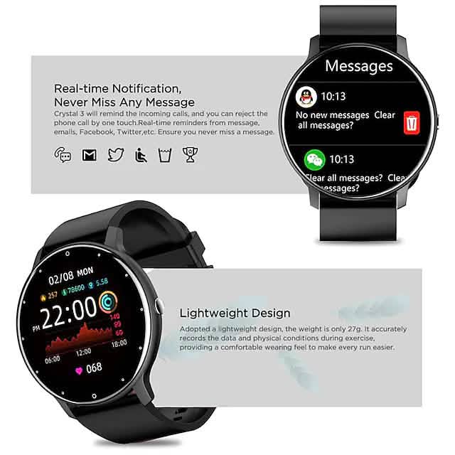 1.28 Inch Smartwatch Fitness Running Sports Watch Bluetooth